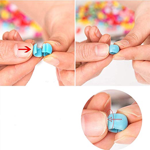 Bộ 80 kẹp tóc nhựa mini màu trơn dễ thương dành cho bé gái