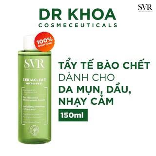 Nước cân bằng giảm mụn, thông thoáng lỗ chân lông svr sebiaclear micro peel 150ml