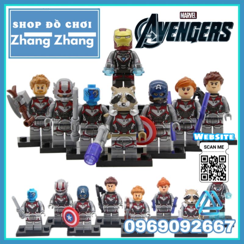 Đồ chơi Xếp hình Thor gồm Star-Lord Black widow - Rocket Raccoon - Captain American Nebula Minifigures Xinh x0233