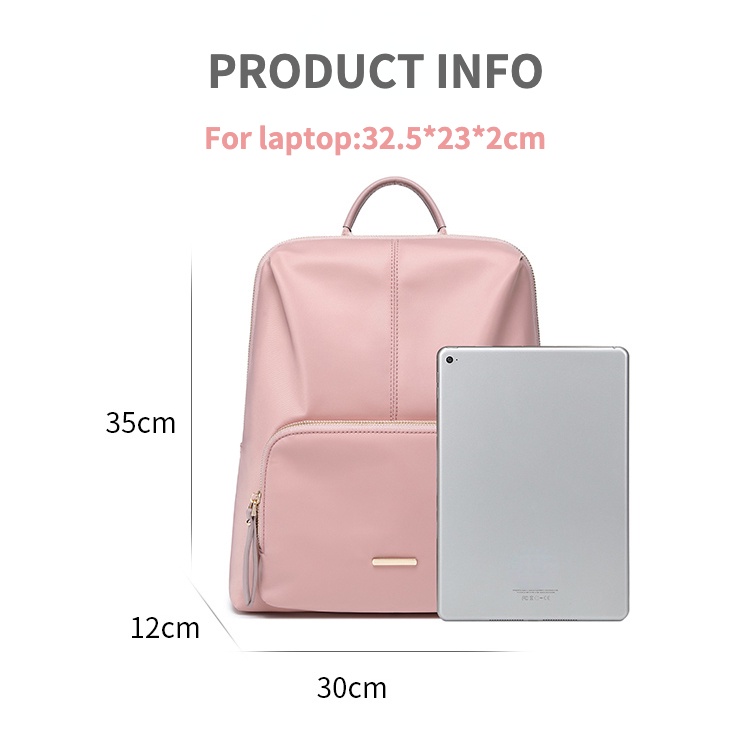 Balo Đựng Laptop 13.3 inch Chống Thấm Nước Thời Trang Dành Cho Nữ
