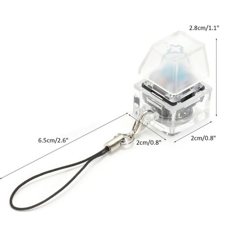 Utake Mechanical Switch Keychain Light Up Backlit For Keyboard Switches Tester Kit Red Light