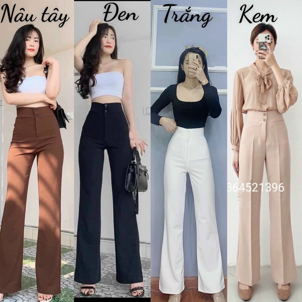 Quần tây công sở nữ ống loe⚡Có video cận chất LOẠI 1⚡ lên dáng cực SANG CHẢNH | BigBuy360 - bigbuy360.vn
