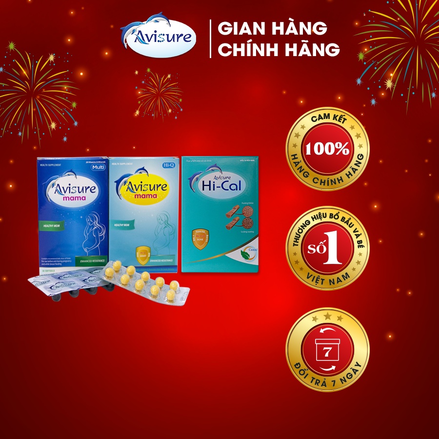 Combo 2 Mama 1 Hical đầy đủ dưỡng chất canxi cho mẹ bầu - Avisure