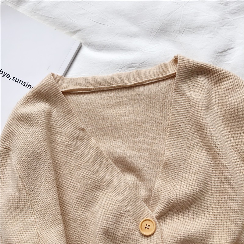 Áo cardigan tay loe màu be DK020 | BigBuy360 - bigbuy360.vn