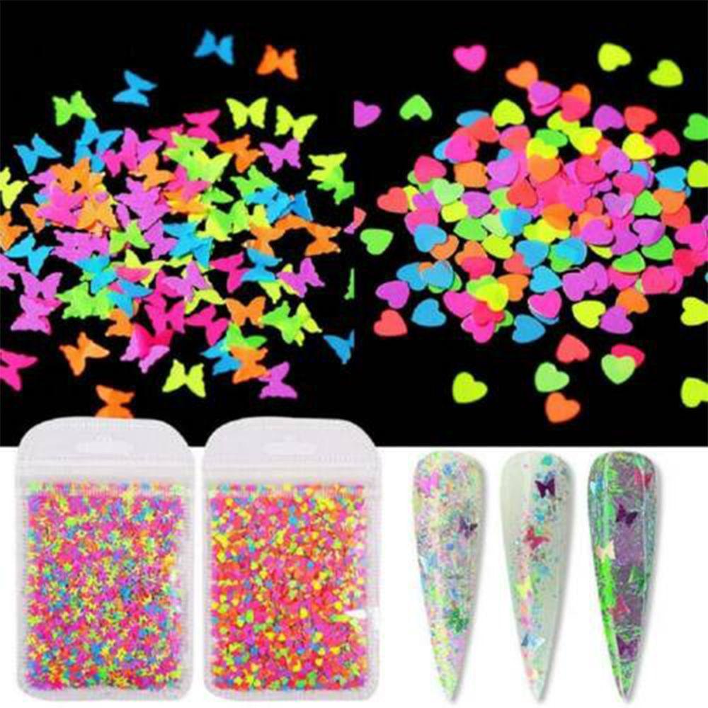 Hộp Kim Tuyến Hình Bướm Dùng Trang Trí Móng Tay Nghệ Thuật