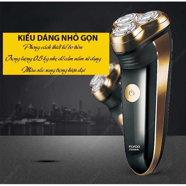 Máy cạo râu Flyco FS360 - bảo hành 2 năm