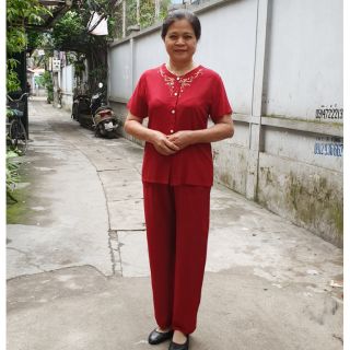 Bộ lanh trung niên lanh Việt Thắng mở khuy