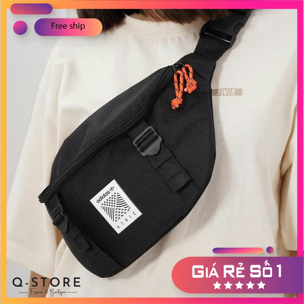 ⚡️ (HÀNG XỊN) Túi đeo chéo Adidas Originals Apparel Atric Waistbag - Black- DH3261 [ GIÁ RẺ ] CAM KẾ
