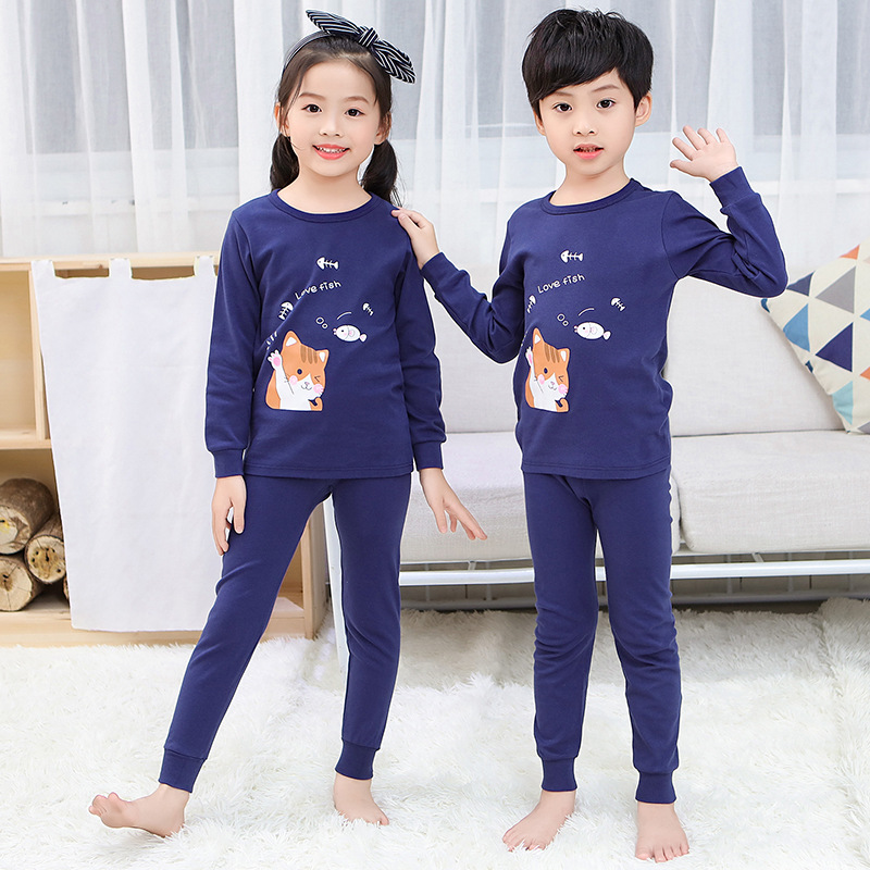 Set đồ ngủ vải cotton thời trang cho bé trai và bé gái