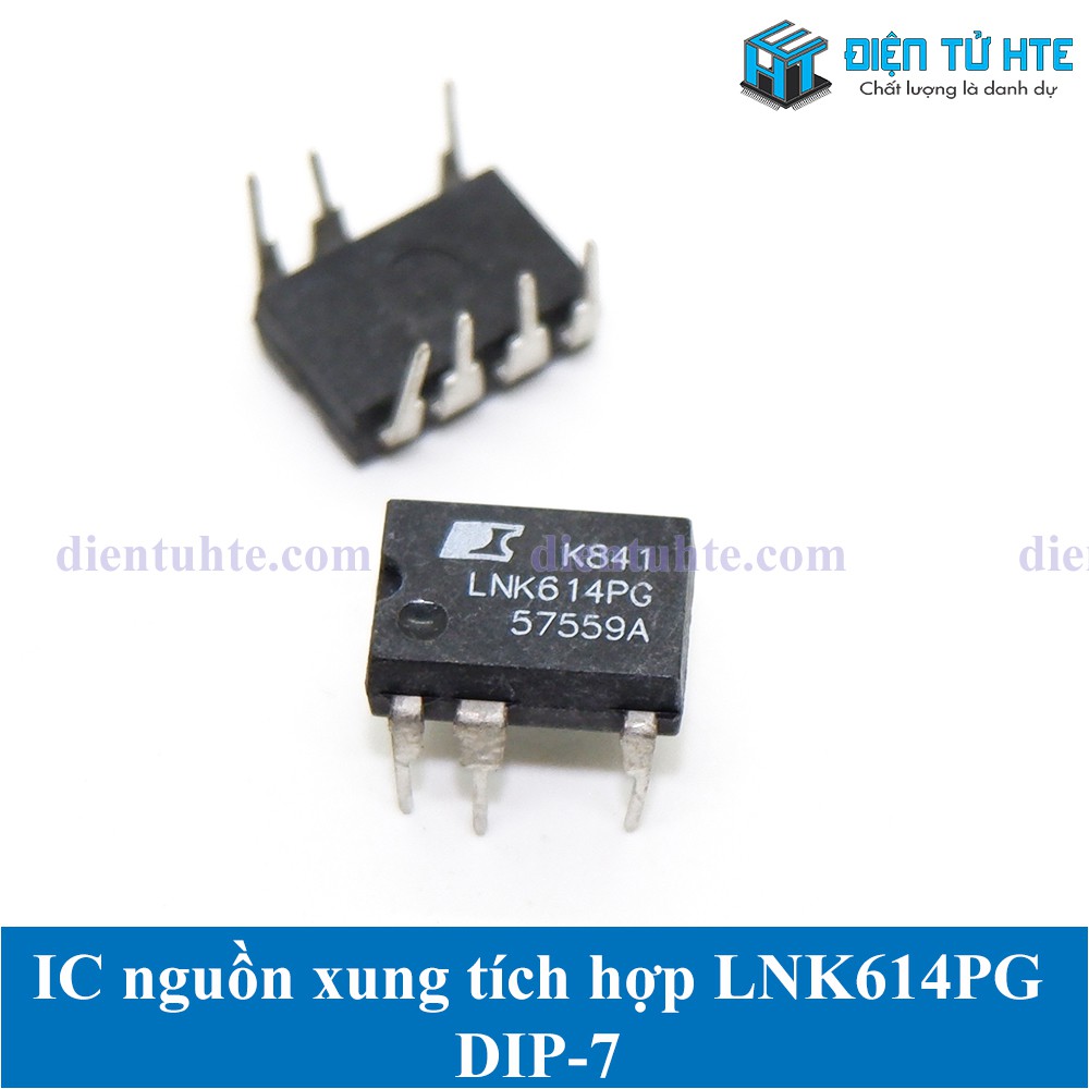 IC nguồn xung LNK614 LNK614PG DIP-7 chính hãng (1 con) [HTE Quy Nhơn CN2]