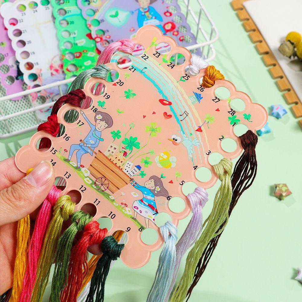 Dụng Cụ Quấn Chỉ Thêu Tranh Chữ Thập Bằng Acrylic DIY