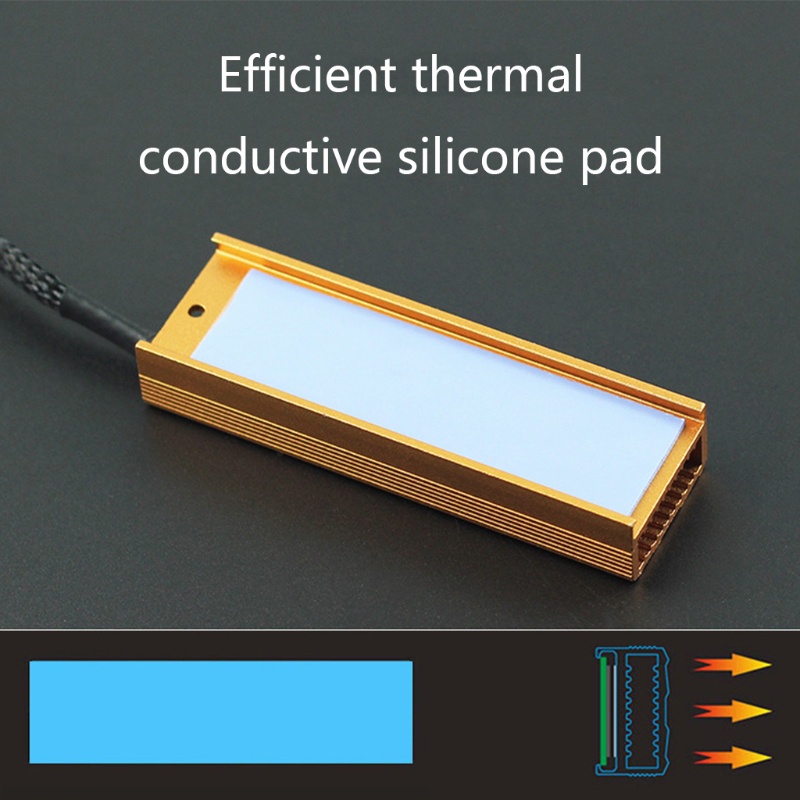 Quạt Tản Nhiệt Bằng Silicone zzz M2 Cho M2 NVME 2280 Pcie