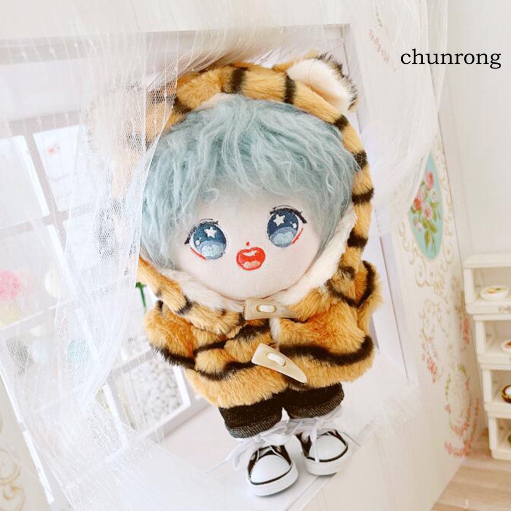 Cr Bộ Áo Khoác Có Nón + Quần Dài Cho Búp Bê 20cm