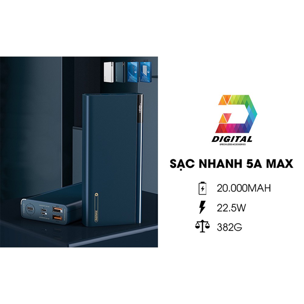 Sạc Dự Phòng Remax RPP-108 20000mAh Chính Hãng