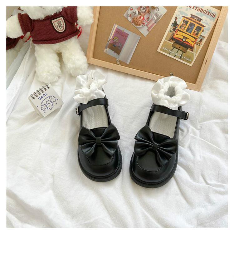 Giày Búp Bê Đính Nơ Phong Cách Nhật Bản Nữ Tính 2021 | BigBuy360 - bigbuy360.vn