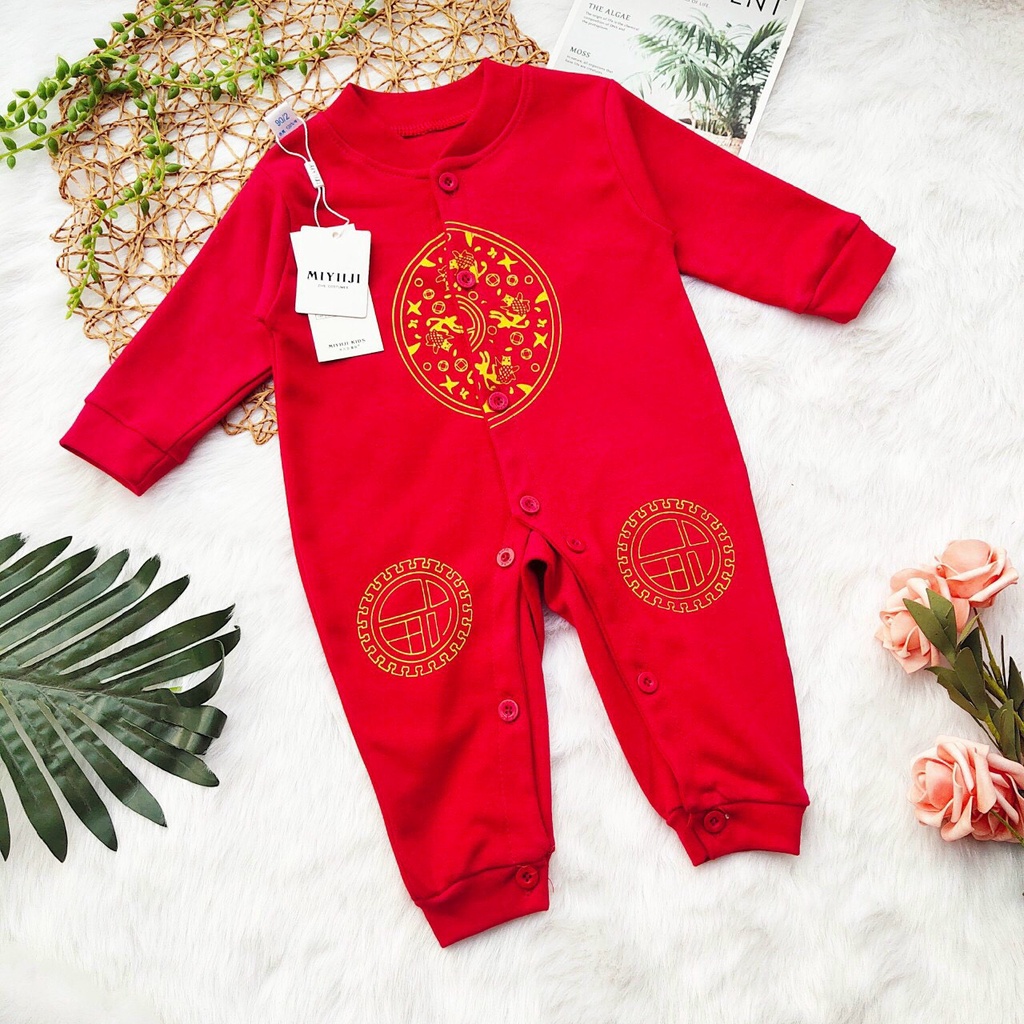 Body diện tết cho bé chất liệu nỉ cotton từ 3-9kg