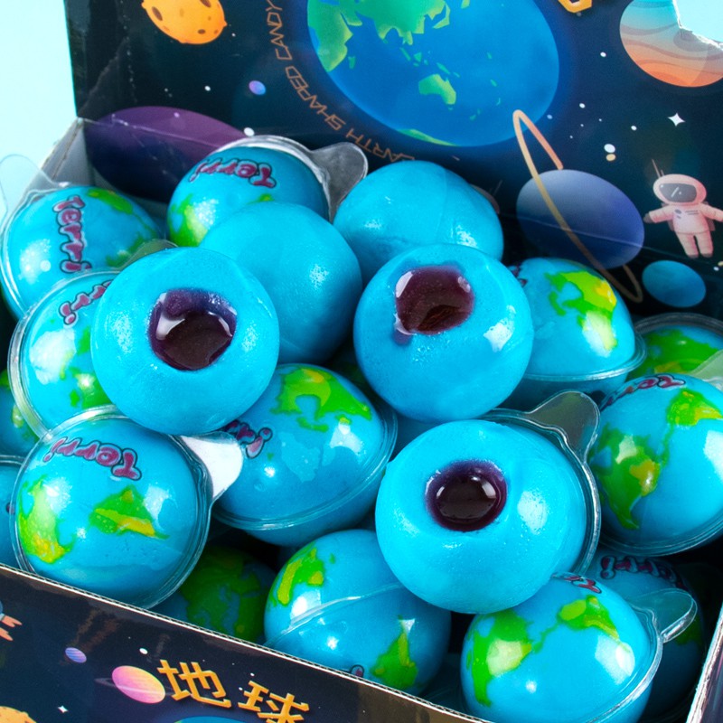 30 viên  Kẹo dẻo Planet Gummi  Planet & Pop Eye Trolli PopEye trái cây nhồi bông