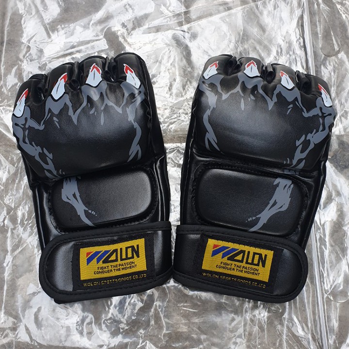 GĂNG TAY ĐẤM BỐC, GĂNG TAY BOXING HỞ NGÓN, GĂNG TAY MMA WOLON