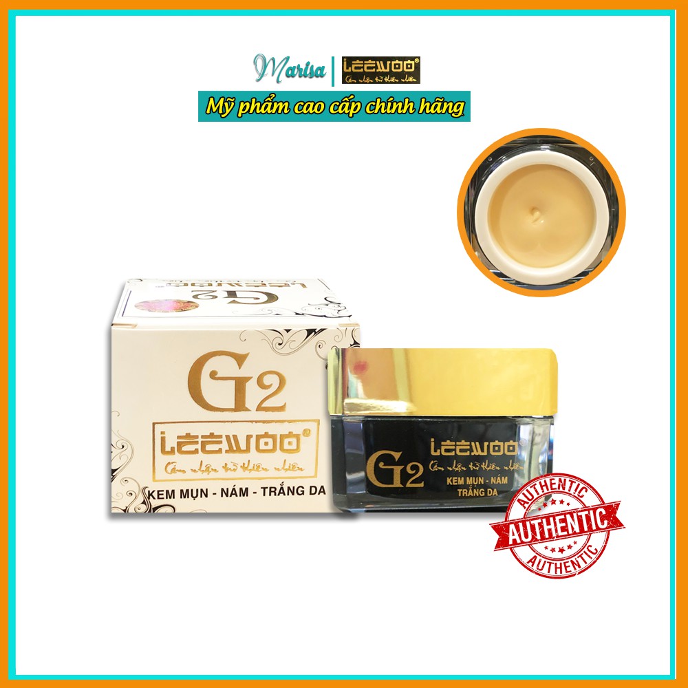 Kem giảm mụn nám trắng da Leewoo G2 10gram - Marisa Beauty