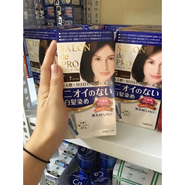 Nhuộm phủ bạc Salon De Pro cao cấp tóc ngắn Nhật Bản
