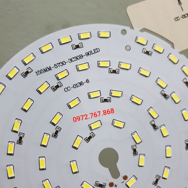 Miếng led tròn 12v chế đèn tích điện dự phòng, đèn năng lượng mặt trời, đèn bán hàng rong