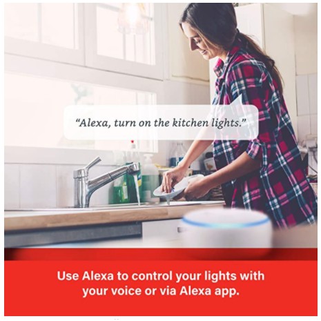 Loa Thông Minh trợ lý ảo Amazon Echo Dot 5  kèm bóng đèn thông minh Sengled