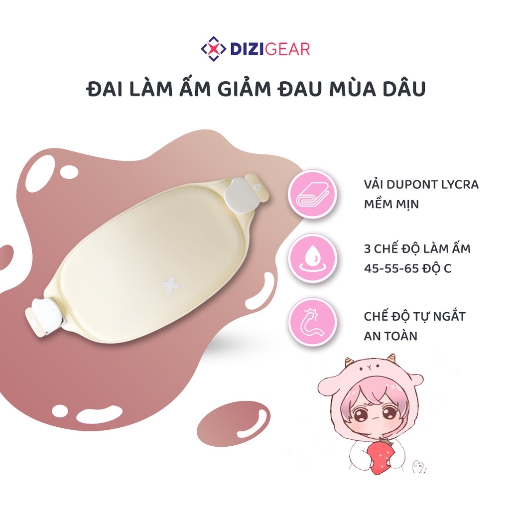 Đai Đeo Giảm Đau Ngày Kinh Nguyệt Goodmorrow Havit Cho Bạn Nữ - Chính Hãng Dizigear BH 12 Tháng 1 Đổi 1