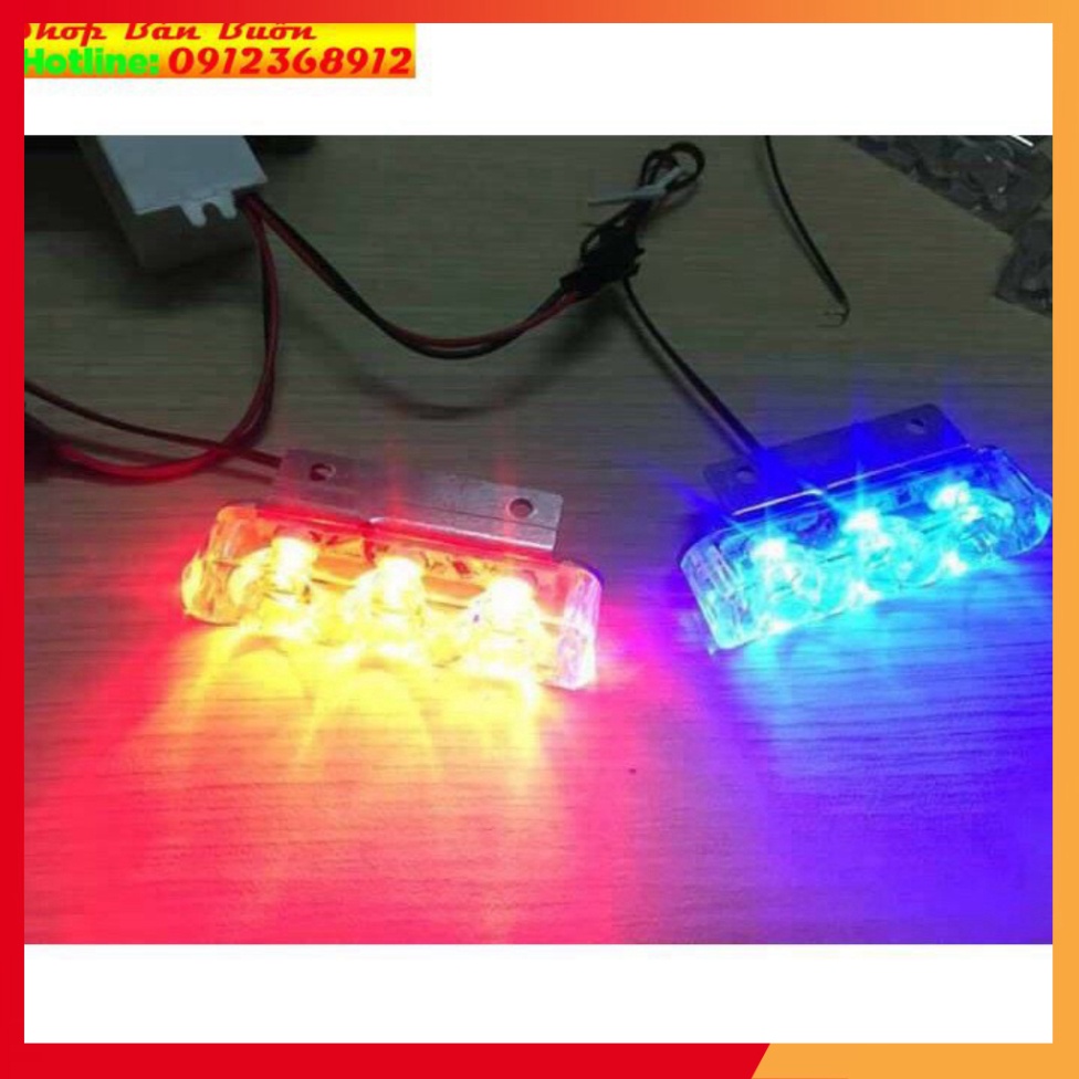 🌴🌴🌴 Đèn led police chớp cảnh sát màu xanh đỏ giá 1 cặp 🌴🌴🌴