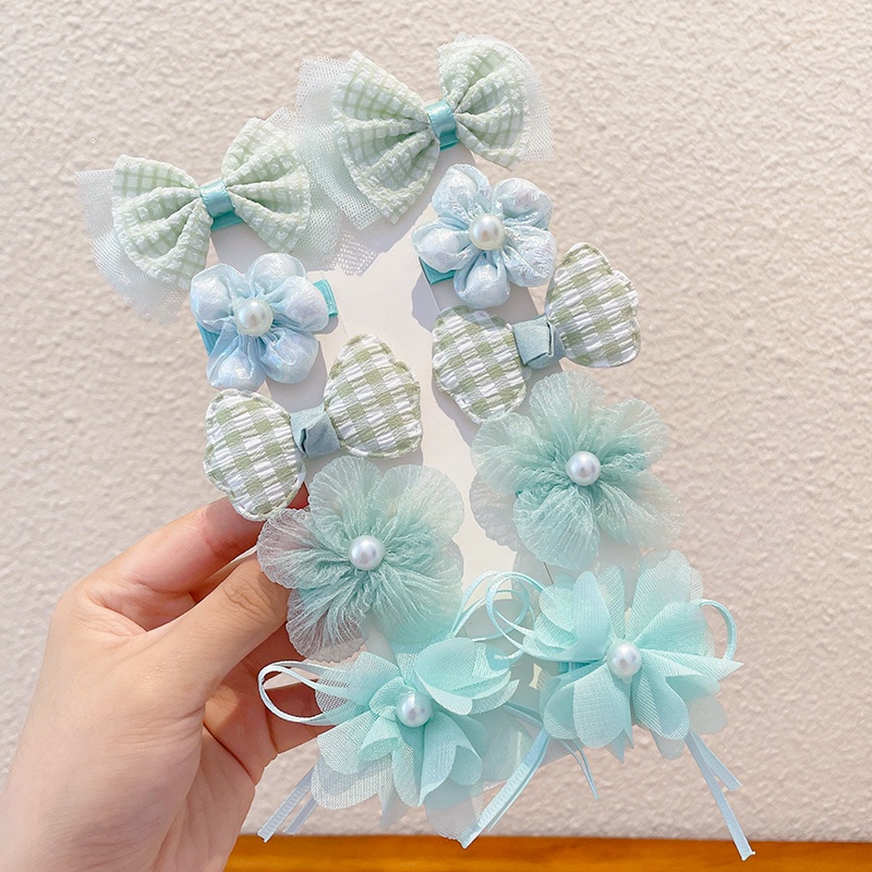 Kẹp Tóc Hình Nơ Bằng Vải Không Gây Đau Kiểu Công Chúa Dễ Thương Cho Bé Gái