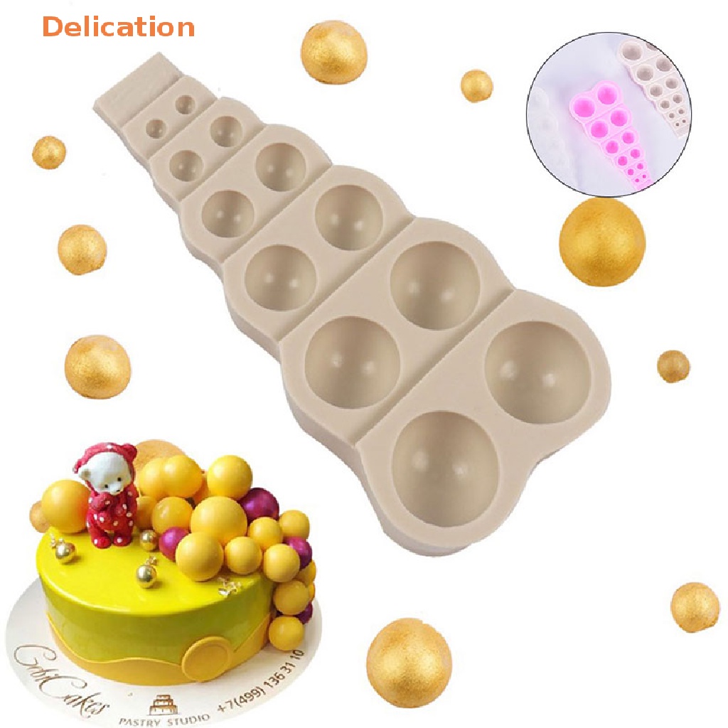 Khuôn Silicone Làm Bánh / Sô Cô La Hình Tròn Tiện Dụng
