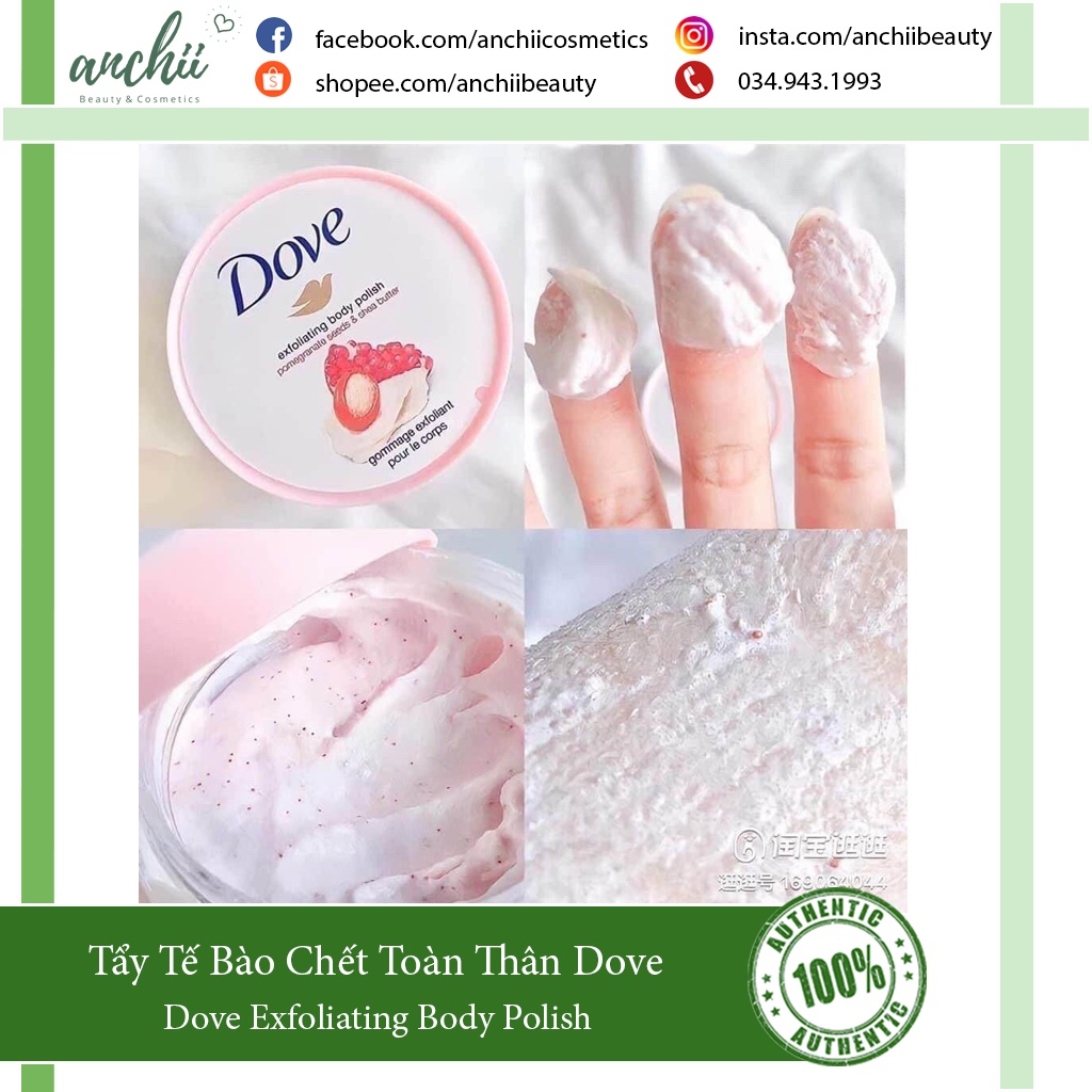 Tẩy Tế Bào Chết Toàn Thân Dove Exfoliating Body Polish