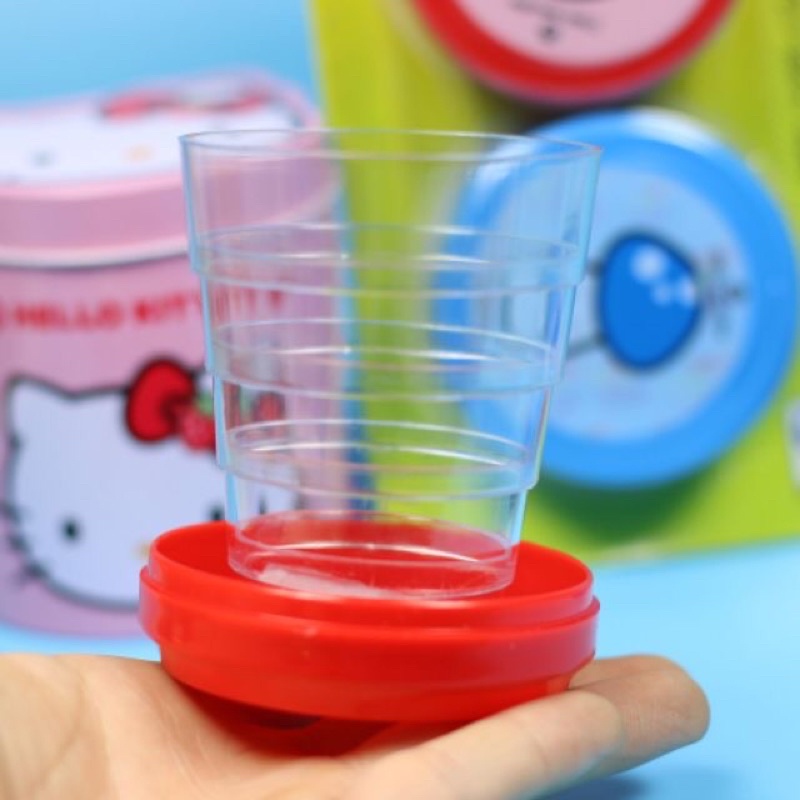 Vỉ 2 Cốc nhựa gấp gọn hình nấm hàng loại đẹp