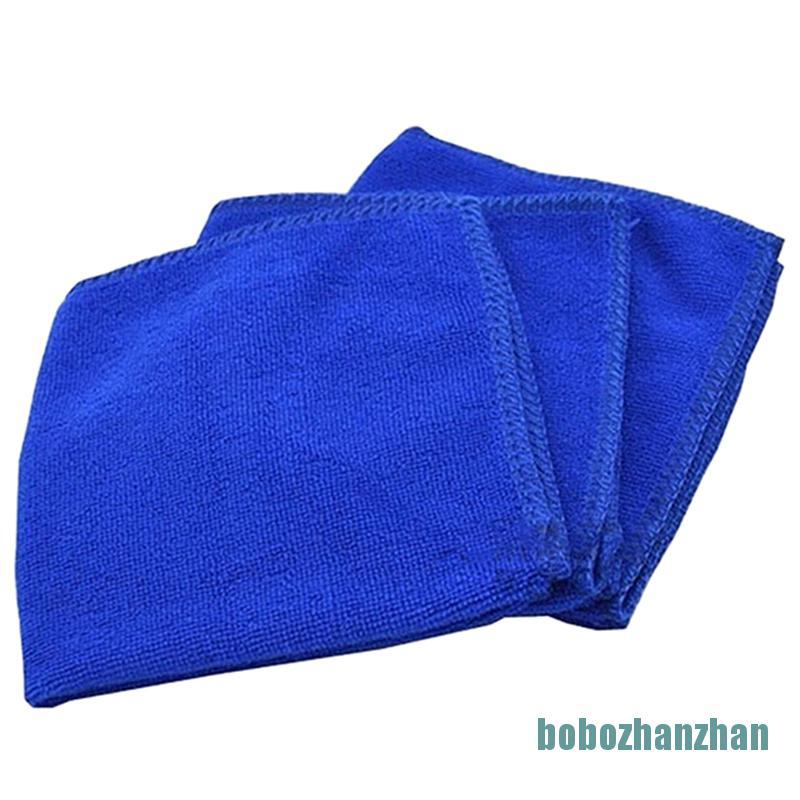 [bobozhanzhan]5Pcs Fabulous Great Blue Wash Cloth Car Auto Care Microfiber Cleaning Towels