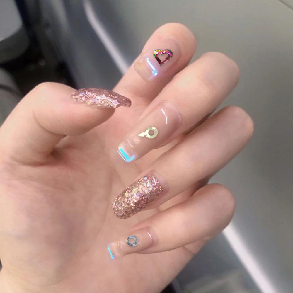 OCEANMAP Set 50 Phụ Kiện Kính Trang Trí Móng Tay Nghệ Thuật DIY