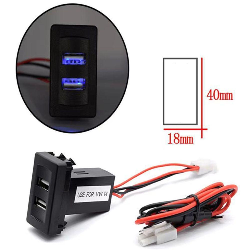 Bộ Sạc Xe Hơi Hai Cổng USB Tích Hợp Ổ Cắm Bền Bỉ Tiện Dụng