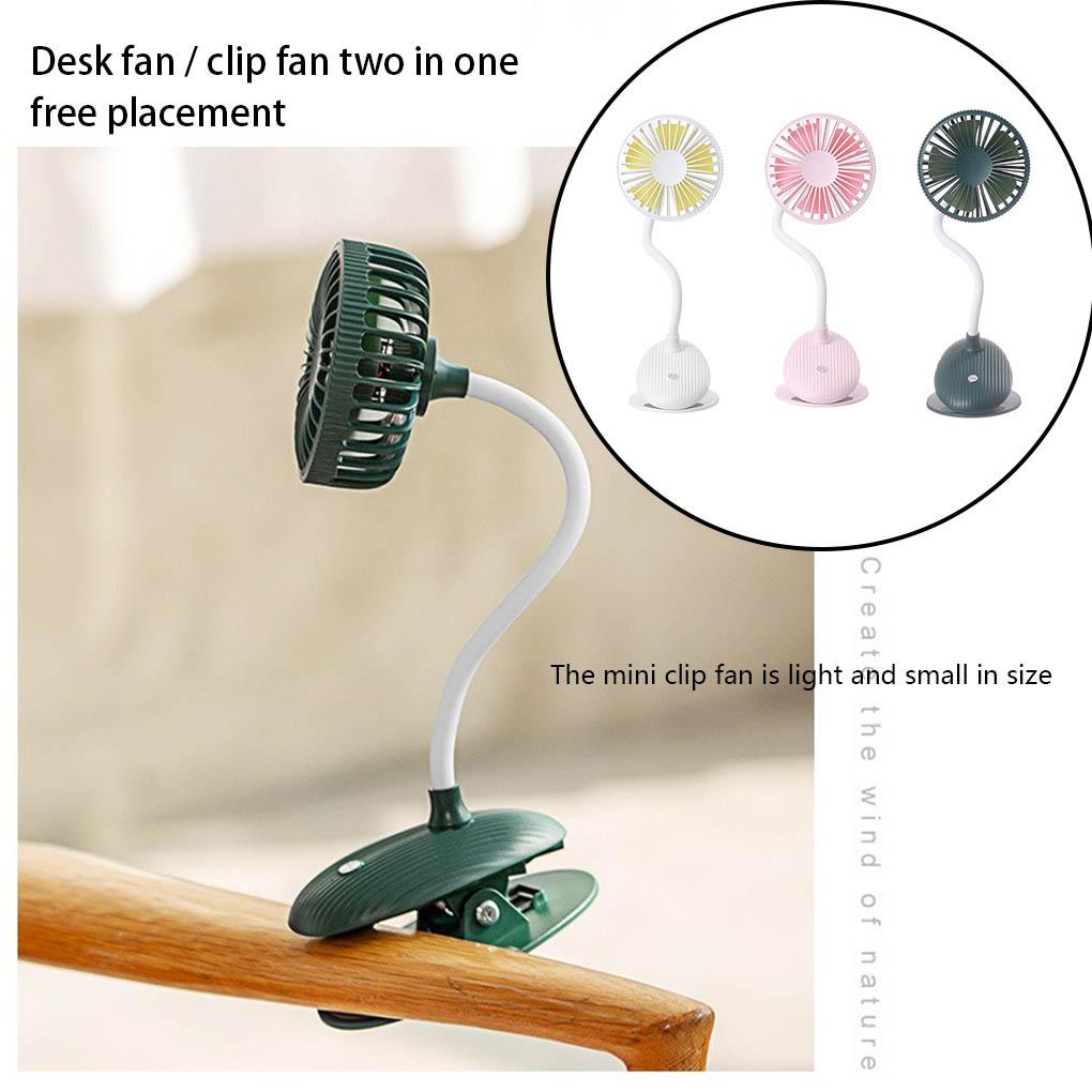 Quạt Mini 3 Tốc Độ Dạng Kẹp Để Bàn Có Thể Điều Chỉnh Cho Hoạt Động Ngoài Trời