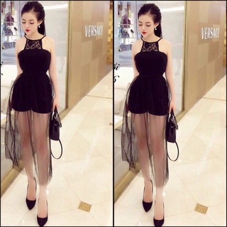 Đầm voan lưới dự tiệc siêu sang