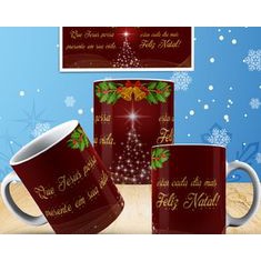 Cốc sứ uống trà cà phê in hình giáng sinh an lành - Quà tặng Noel