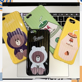 [ Có Video ] Ốp Vali Chống Sốc Gấu Brown, Trà Sữa In Hình 9D Hình Hot Về Hàng Full Mã Iphone