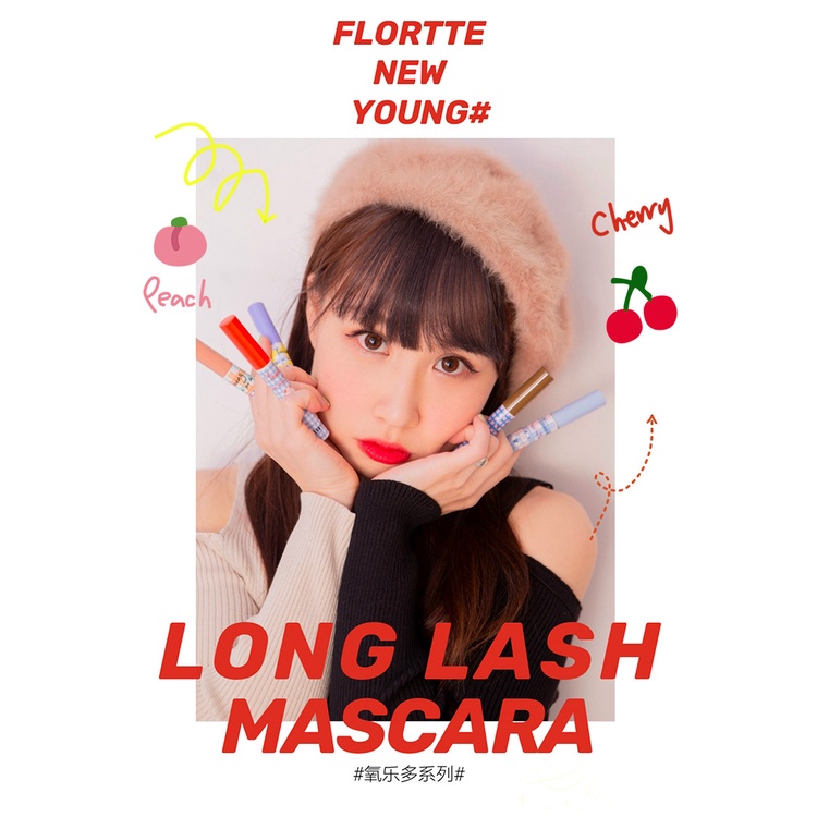 Mascara lót mi Flortte 5g chống nước lâu trôi uốn cong tự nhiên
