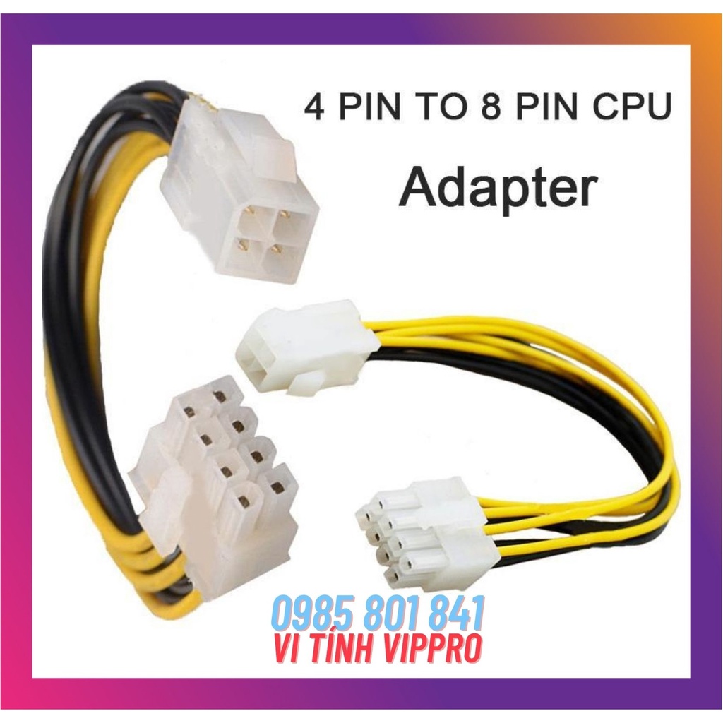 Dây Cáp Chuyển Đổi Nguồn Từ 4 pin Sang 8 pin Atx Bo Mạch Chủ