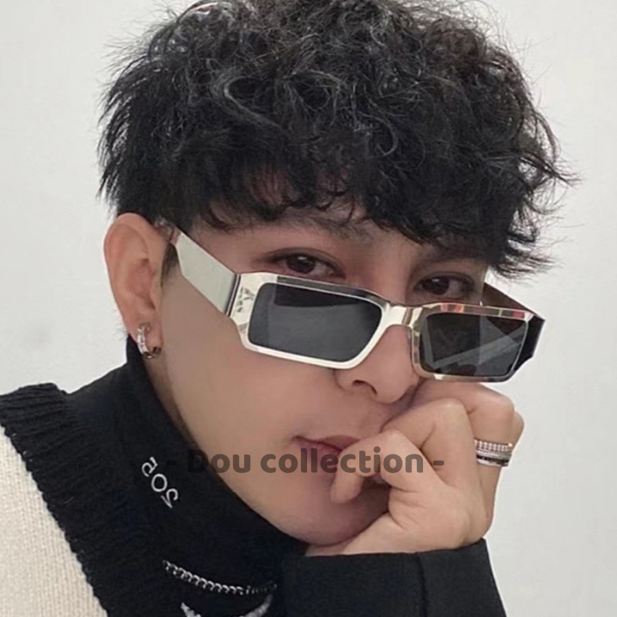 [Nowship2h] Kính Mát (Kính Râm) Cao Cấp Hình Hộp Nhỏ GọngThép Phong Cách Âu &amp; Mỹ - Carl Fitow - Mã MK023