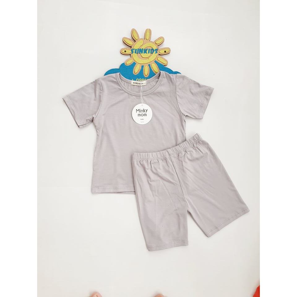 Set bộ cotton thun lạnh loại 1 cho bé từ 6-17kg