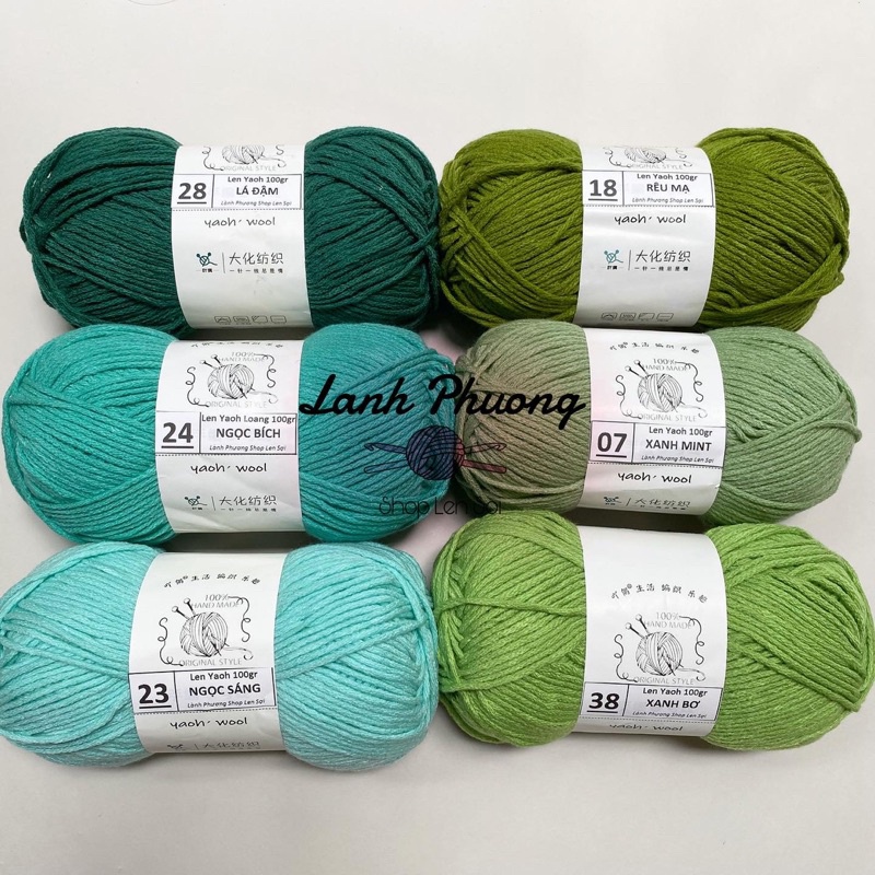 Len Yaoh, Len Yaoh Love Wool Sợi To 3mm Cuộn 100gr Đan Móc Thu Đông