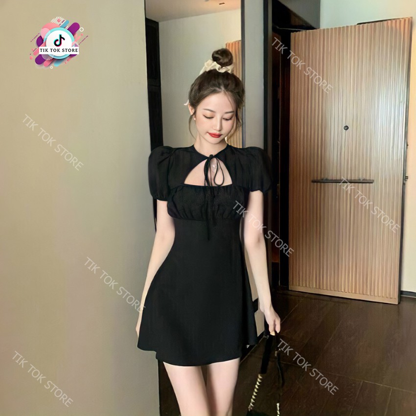 Đầm tay phồng, váy đũi (có mút, có dây kéo) TIK TOK STORE | BigBuy360 - bigbuy360.vn