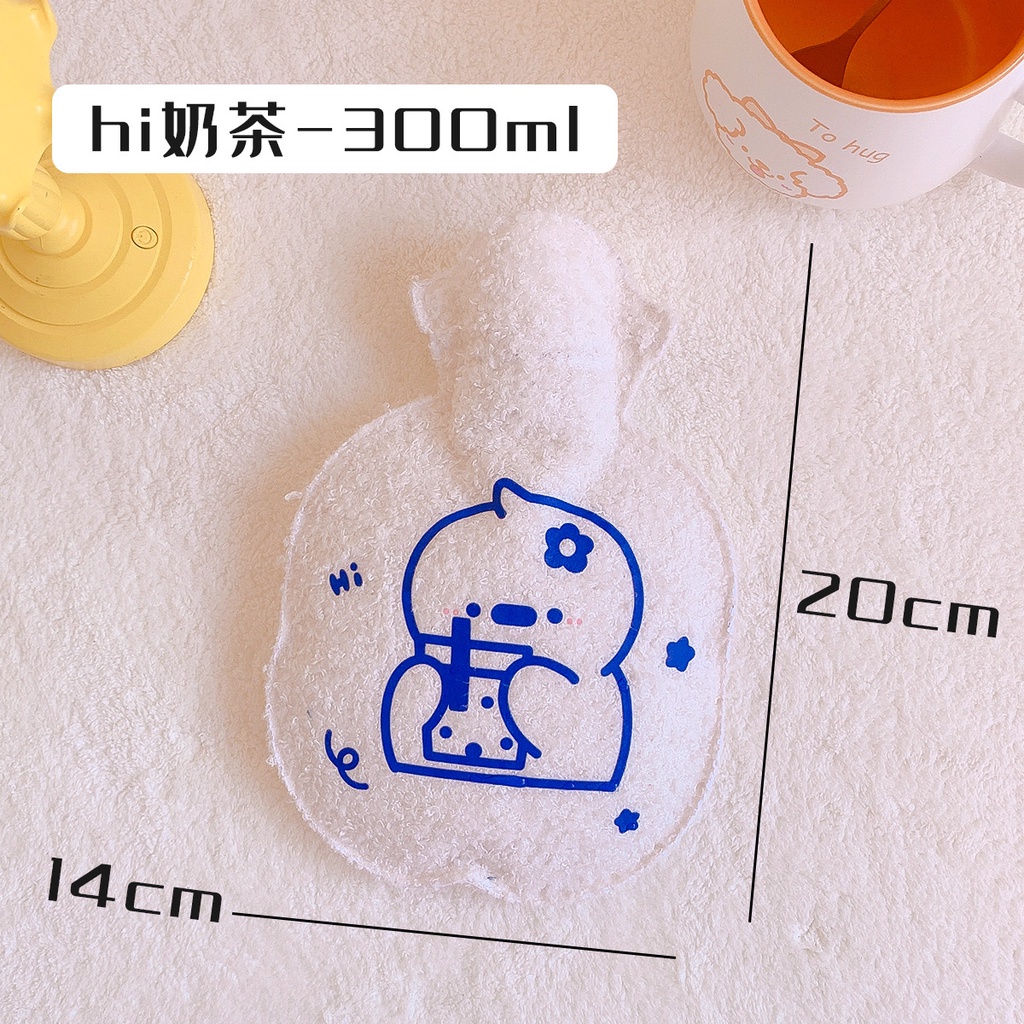 Túi chườm nóng lạnhnhỏ nhắn cầm tay phi hành gia vải nhung mềm mại giảm đau bụng kinh,hạ sốt ,sưởi ấm,giữ ấm 300ml
