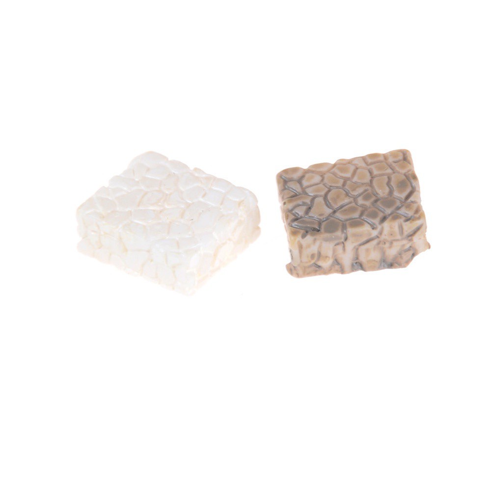 Set 10 Bậc Thang Mini Bằng Nhựa Resin Nhiều Màu Sắc Dùng Trang Trí Tiểu Cảnh / Sân Vườn Diy