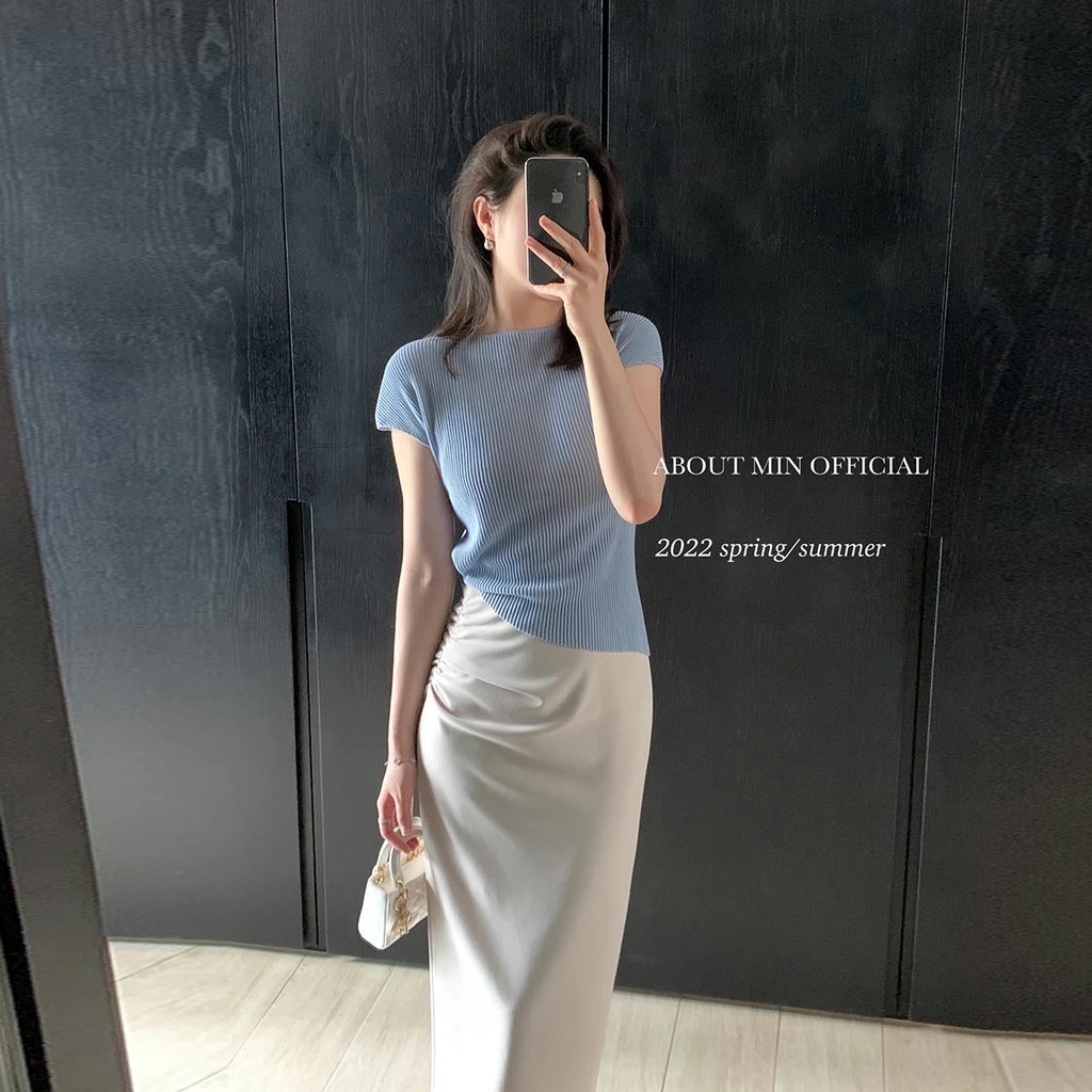 NRVP Áo Khoác Cardigan Dệt Kim Tay Ngắn Dáng Rộng Thiết Kế Mới Thời Trang Theo Phong Cách Hàn Quốc