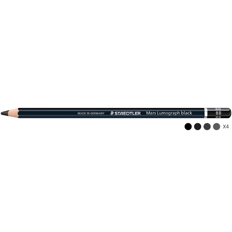 Chì Đen Staedtler Mars Lumograph Black Pencil - 2B, 4B,6B,8B