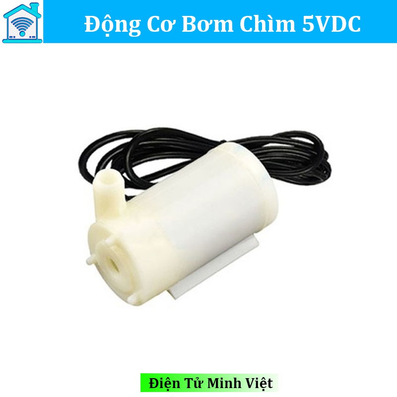 Máy bơm mini bơm chìm siêu nhỏ 3V-5V bơm mạnh và êm lưu lượng 96 lít một giờ